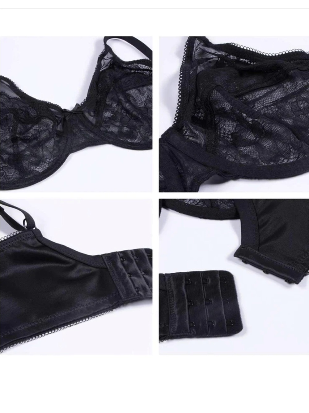 HSIA Lace Bra Underwire Bundle 38DDD - Picture 3 of 3
